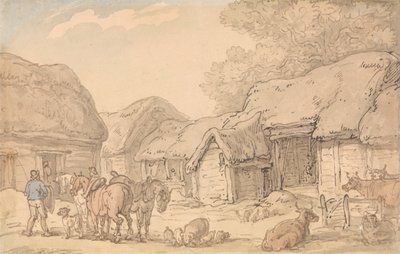 De boerderij door Thomas Rowlandson